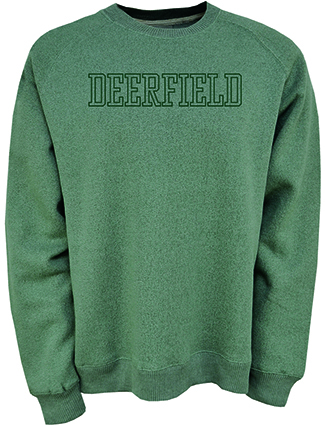 Green Embroidered Crew