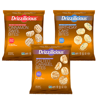 Drizzilicious Mini Rice Cakes