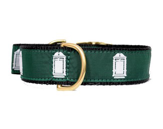 SALE Dog Collar or Leash with Green/Black/White Design