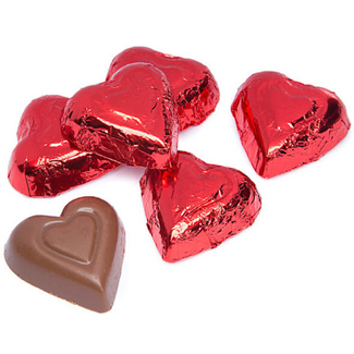 Richardson's Chocolate Foil Hearts