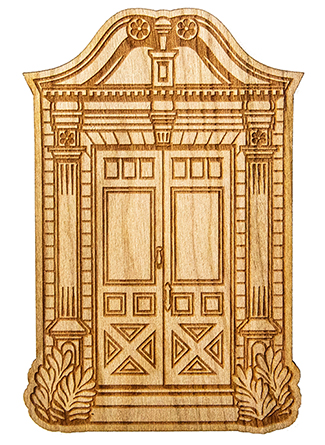 Wood Door Decal